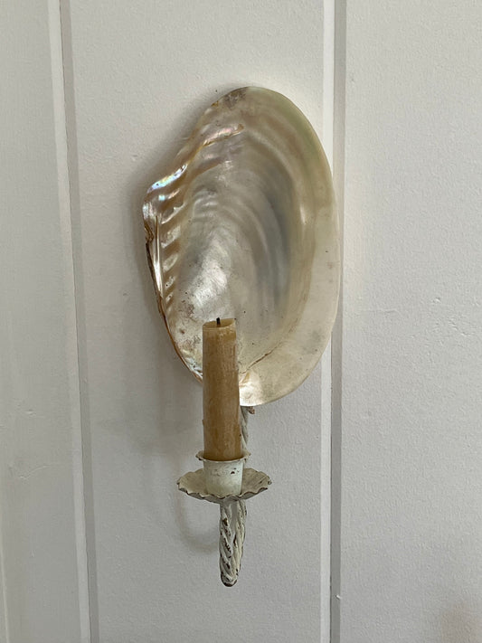 Pair of Seashell Sconces